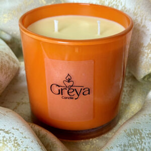 Apelsini lõhnaline klaasküünal